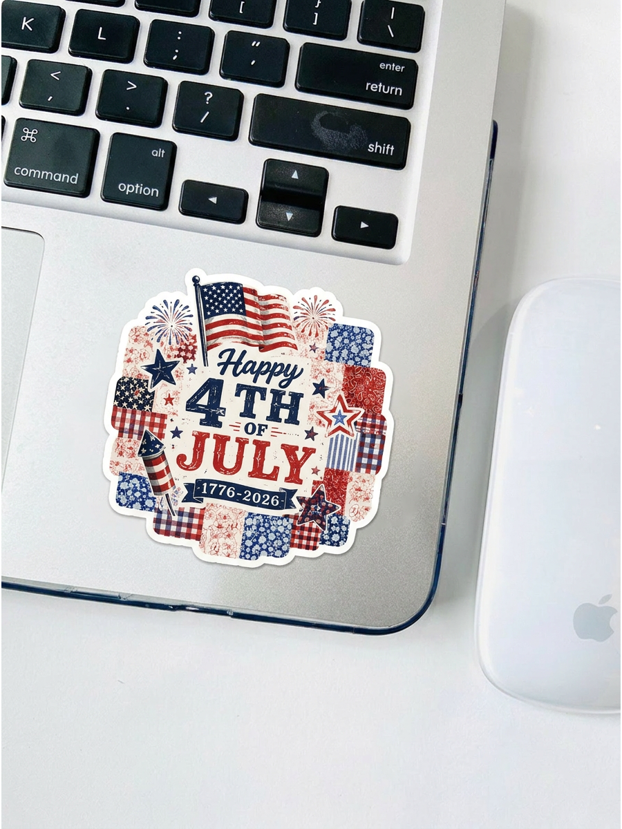 Flower 4th Of July Stickers